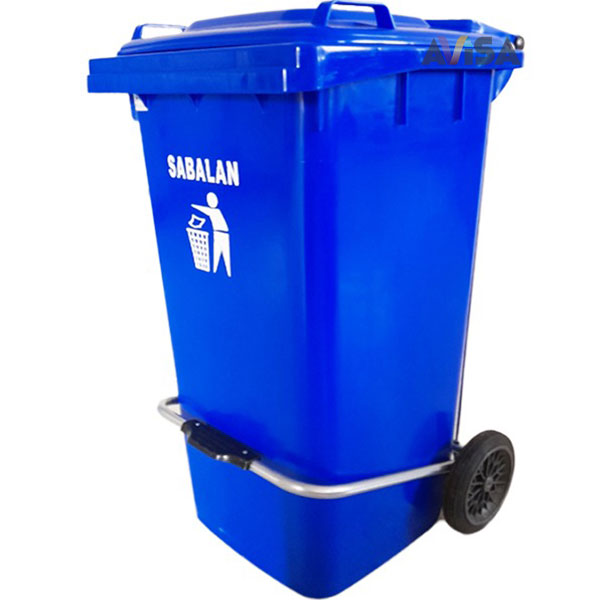 سطل زباله 240 لیتری چرخدار پدالدار (قیمت عمده)
