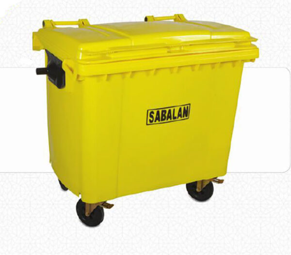 سطل زباله 1100 لیتری چرخدار (قیمت عمده)