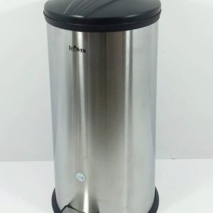 سطل زباله استیل پدالدار 15 لیتری درب مشکی